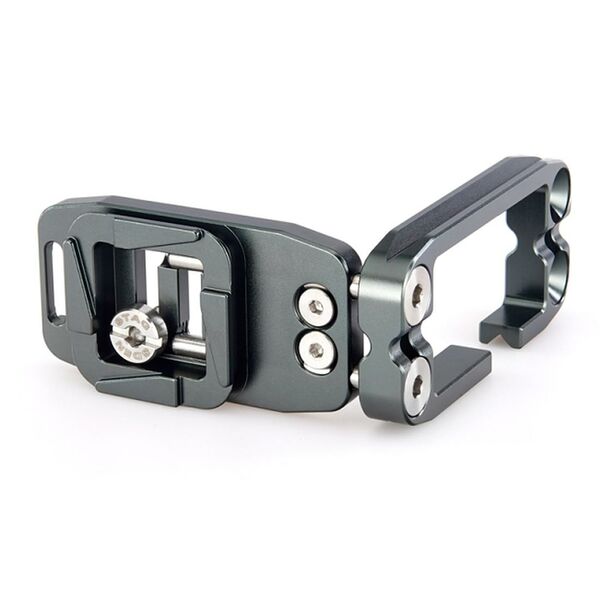 3 Legged Thing ELLIE SHORT kurzer universeller Schnellwechselwinkel kompatibel mit Arca und Peak Design  grau