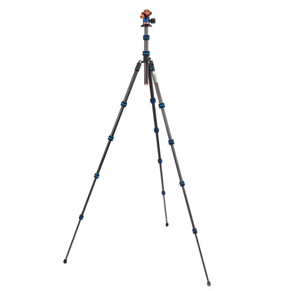 3 Legged Thing Punks Brian 2.0, Carbonstativ mit Airhed Neo 2.0 Kugelkopf  Blau