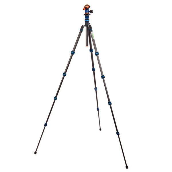 3 Legged Thing Punks Brian 2.0, Carbonstativ mit Airhed Neo 2.0 Kugelkopf  Blau