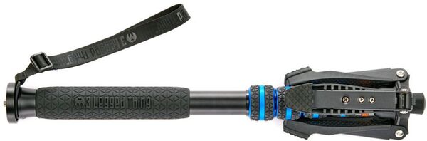 3 Legged Thing Taylor 2.0 Magnesiumlegierung Einbeinstativ,  Blau mit Docz Fußstabilisator
