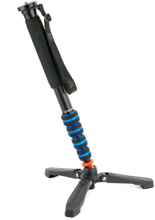 3 Legged Thing Taylor 2.0 Magnesiumlegierung Einbeinstativ,  Blau mit Docz Fußstabilisator