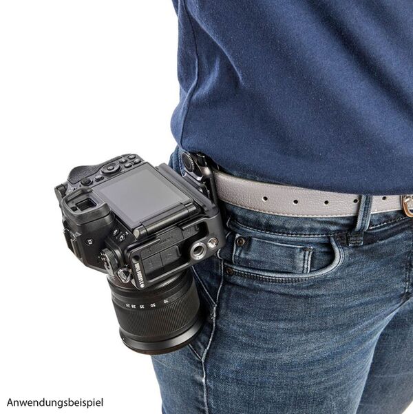 3 Legged Thing ZADIE QD 107mm Arca QD L-Bracket für Nikon Z6 III  Dark/Matt Black