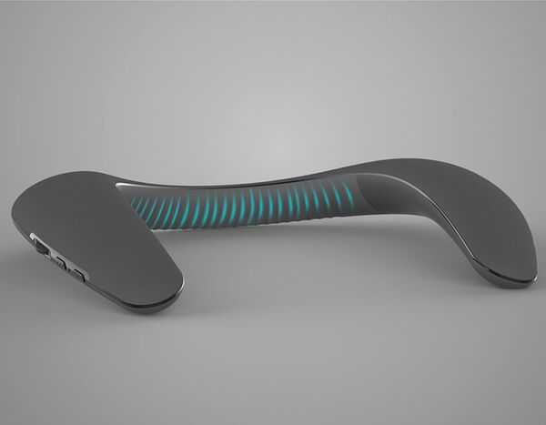 4smarts Nackenlautsprecher AudioScarf Bluetooth  grau