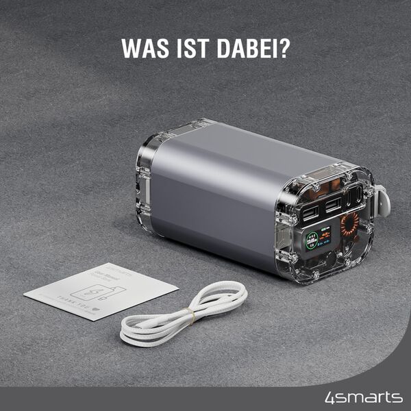 4smarts Powerbank Lucid Ultra 40000mAh 100W  grau