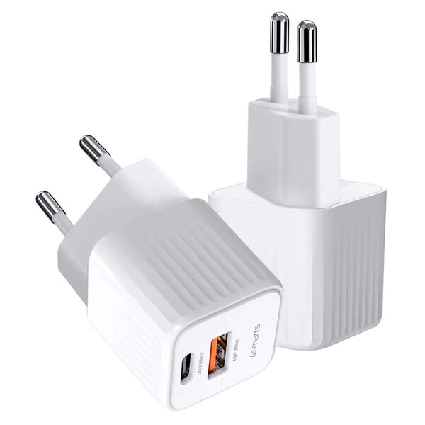 4smarts VoltPlug Duos Mini PD 20W USB-A / USB-C  inkl. USB-C Kabel