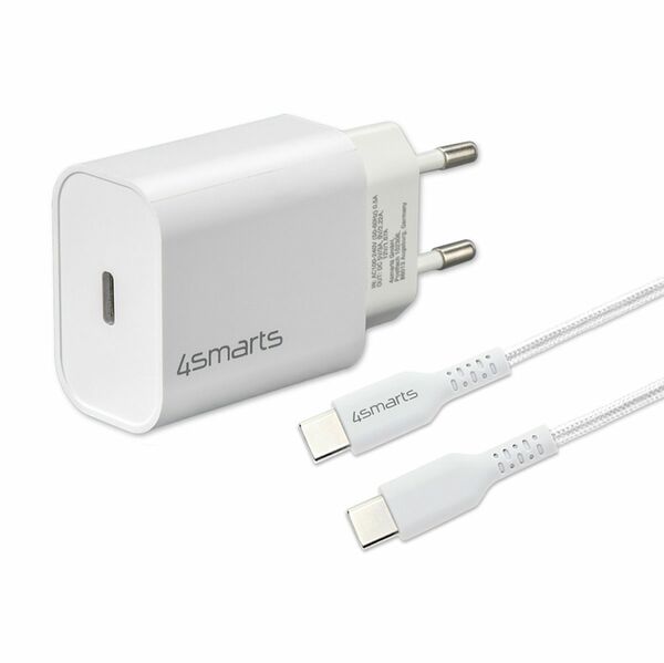 4smarts VoltPlug PD 20W und USB-C auf USB-C Kabel 