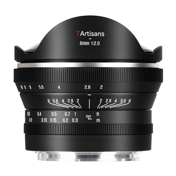 7Artisans 6mm f/2 Fisheye  Nikon Z (APS-C)