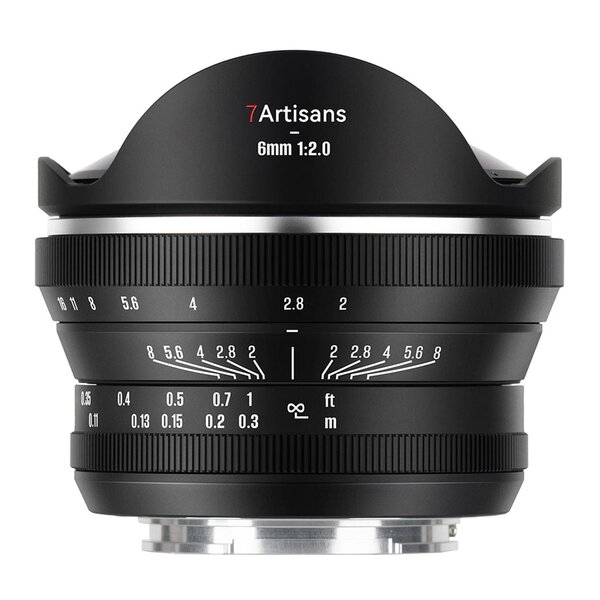 7Artisans 6mm f/2 Fisheye  Sony E mount (APS-C)