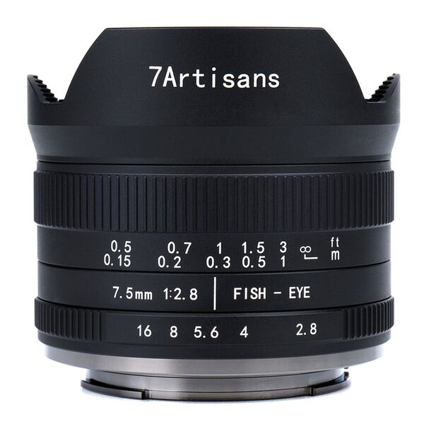 7Artisans 7,5mm f/2,8 II Fisheye  Canon RF-S