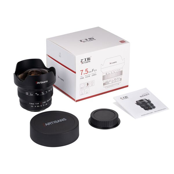 7Artisans 7,5mm f/3,5 Fisheye  Canon EF-S
