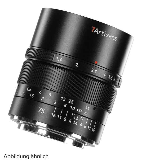 7Artisans 75mm f/1,4 Vollformat Objektiv  L-Mount
