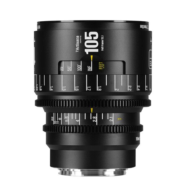 7Artisans Infinte 105mm T2.1  Canon EF schwarz