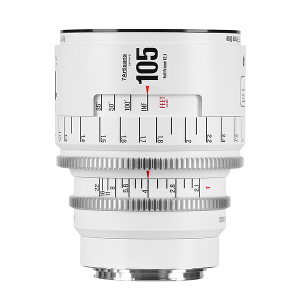 7Artisans Infinte 105mm T2.1  Canon EF weiß