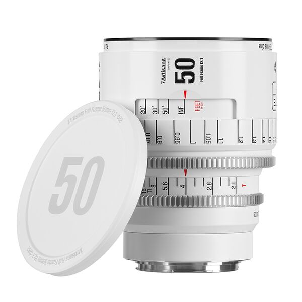7Artisans Infinte 50mm T2.1  Canon EF weiß