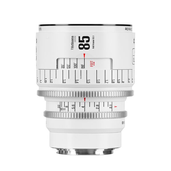 7Artisans Infinte 85mm T2.1  Canon EF weiß