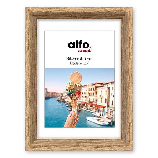 alfo. Orvieto 13x18 cm eiche, Holzrahmen 