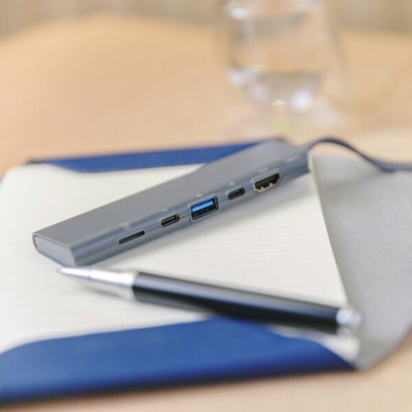 Allocacoc DockingHUB USB C  grau