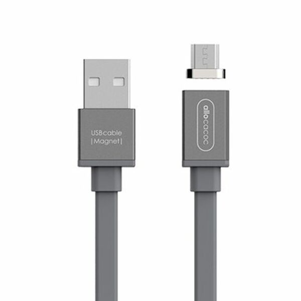 Allocacoc USBcable | microUSB Magnet  grau