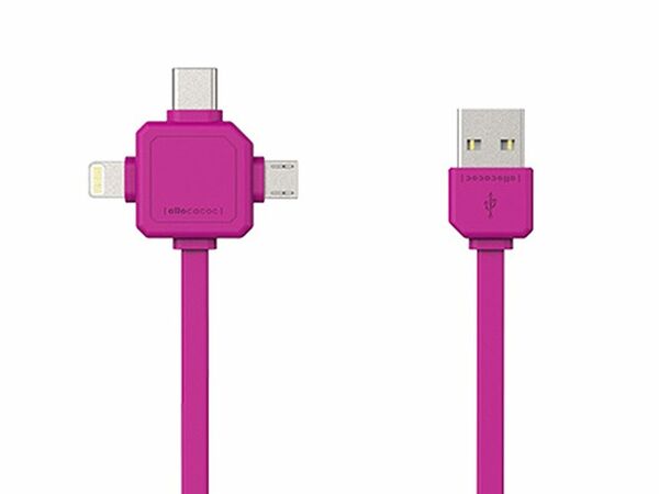 Allocacoc USBcable | USB C  pink