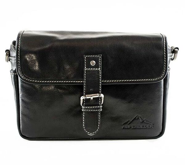 Alpenleder Kameratasche Presse  Ebenholz