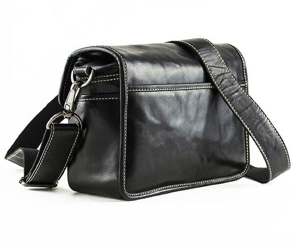 Alpenleder Kameratasche Presse  Ebenholz