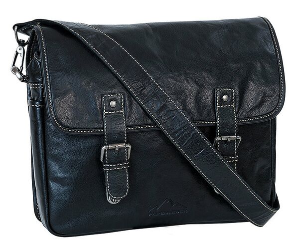 Alpenleder Kameratasche Reporter  Ebenholz