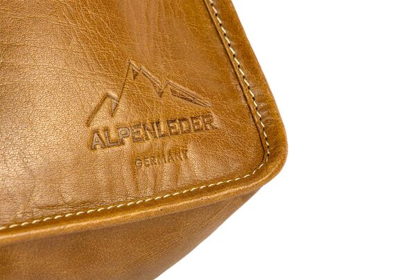 Alpenleder Kameratasche Presse  Cognac