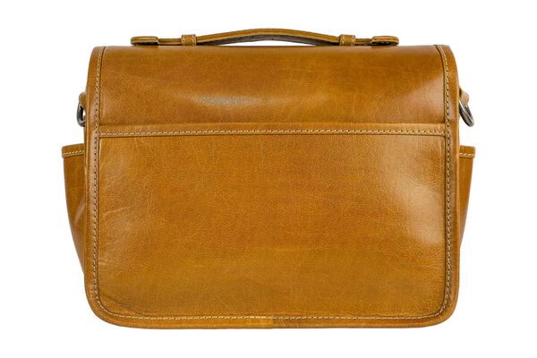 Alpenleder Kameratasche Presse  Cognac