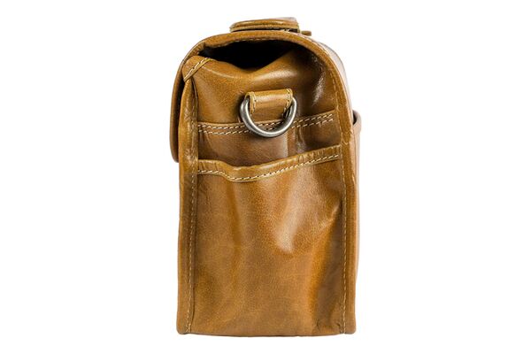 Alpenleder Kameratasche Presse  Cognac