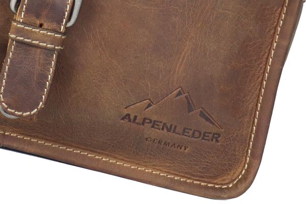 Alpenleder Kameratasche Presse  Wild Camel