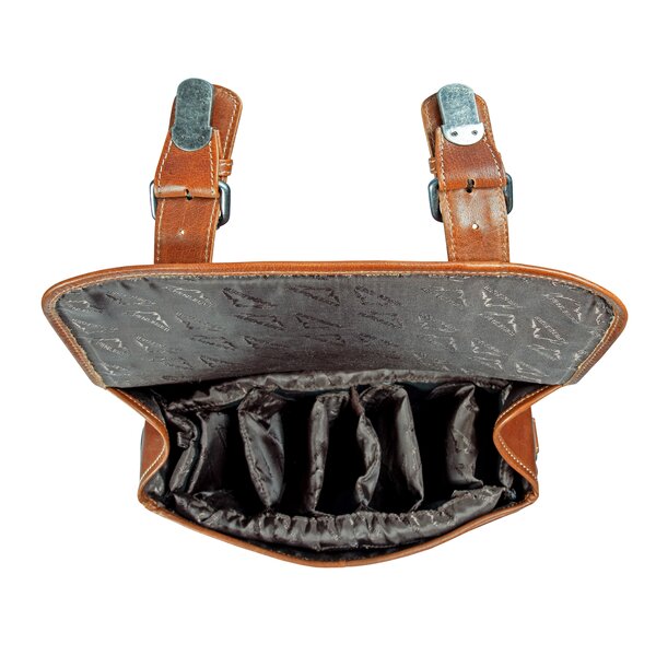 Alpenleder Kameratasche Reporter  cognac