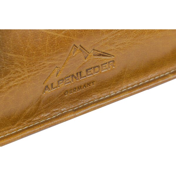 Alpenleder Kameratasche Reporter  cognac