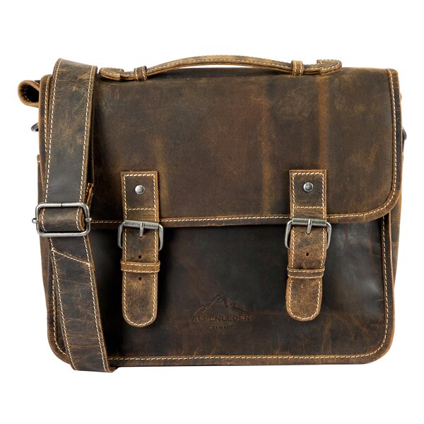 Alpenleder Kameratasche Reporter  Old Havanna