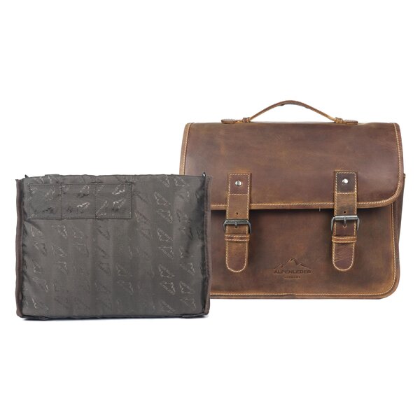 Alpenleder Kameratasche Reporter  Wild Camel