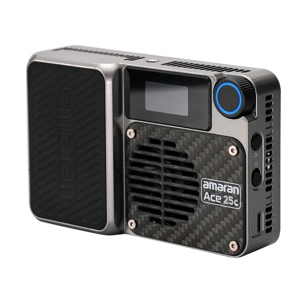 Amaran Ace 25 Kit Kameraleuchte+Grid+Mini-Stativ+Tasche  c RGBWW-LED silber