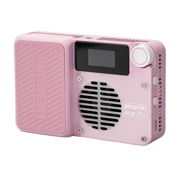 Amaran Ace 25 Kit Kameraleuchte+Grid+Mini-Stativ+Tasche  x Bi-Color LED pink