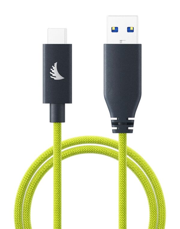 Angelbird USB-A To C 3.2 Solid Flex Cable Lime  32 cm / 1 ft