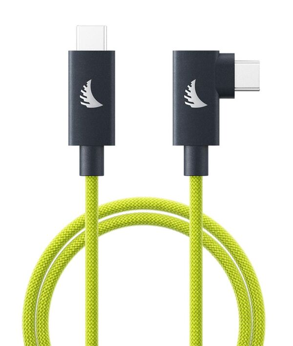 Angelbird USB-C 4.0 Solid Flex Cable  Right-Angle Lime 1 m / 3.3 ft
