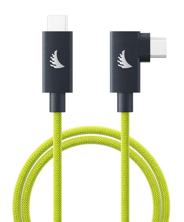 Angelbird USB-C 4.0 Solid Flex Cable  Right-Angle Lime 2 m / 6.6 ft