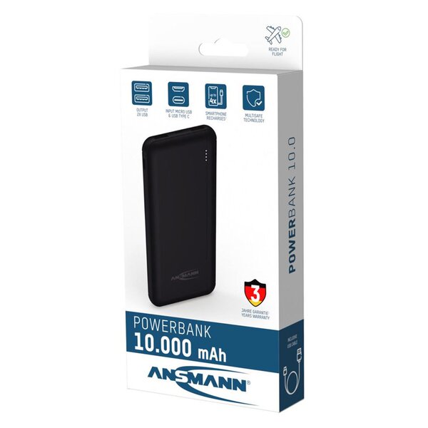 Ansmann Powerbank 10000mAh PB212 schwarz 