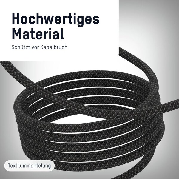 Ansmann USB-C auf Lightning magnetisches Kabel  120 cm