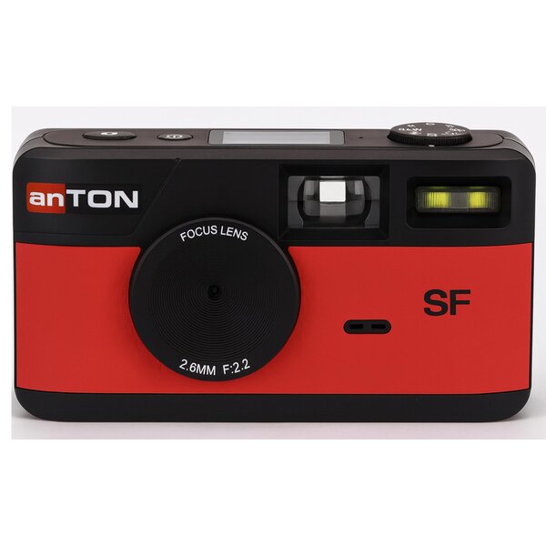 Anton K1 Screen Free, dig.Kamera ohne Display, inkl. 4GB Micro SD Karte  rot