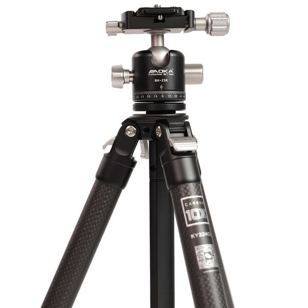 AOKA KY224CL Carbon Stativ + BH25R Kugelkopf 