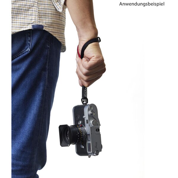 Artisan&Artist A&A ACAM-313A Handschlaufe - Seide  schwarz-rot