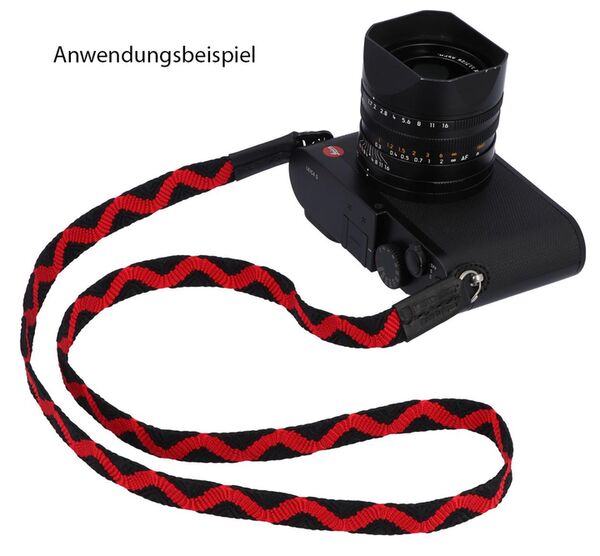 Artisan&Artist A&A ACAM-317 BKRE Kameragurt Seide Standard schwarz/rot 