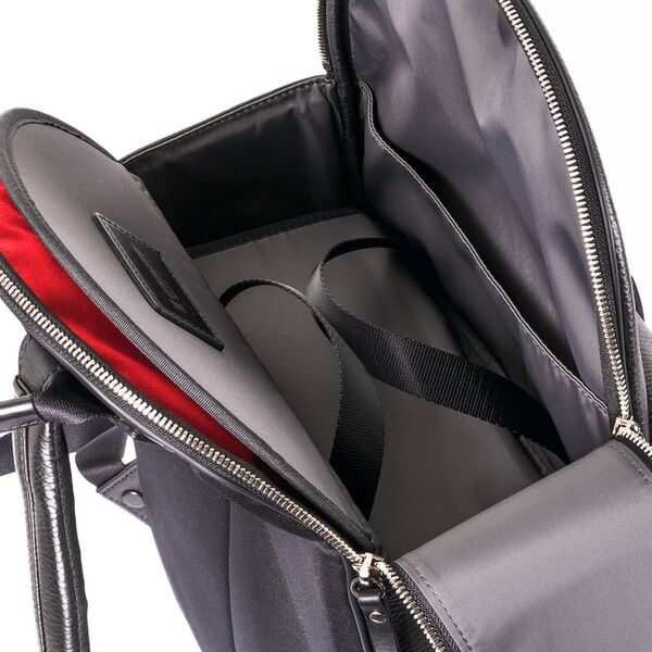 Artisan&Artist ACAM-EX0002  - Leder-Rucksack  schwarz