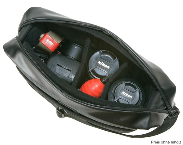 Artisan&Artist Schultertasche A&A ACAM-BS0002, Basalt  schwarz-grau