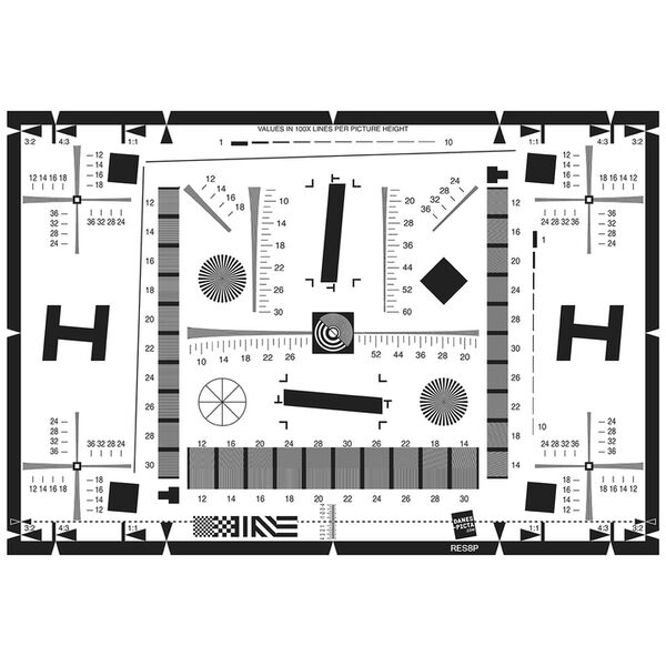 B.I.G. RES8 Testtafel für Kameras und Objektive 