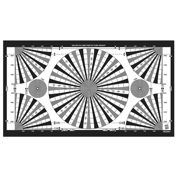 B.I.G. RES8 Testtafel für Kameras und Objektive 