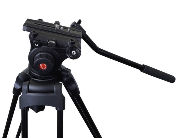 B.I.G. TV-4000 Doppelrohr Videostativ mit Neiger 